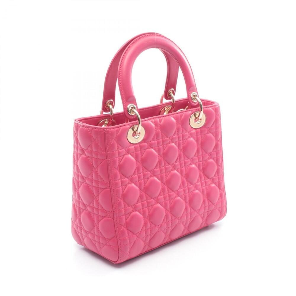 Dior leather LADY handbag pink - Picture 2 of 6